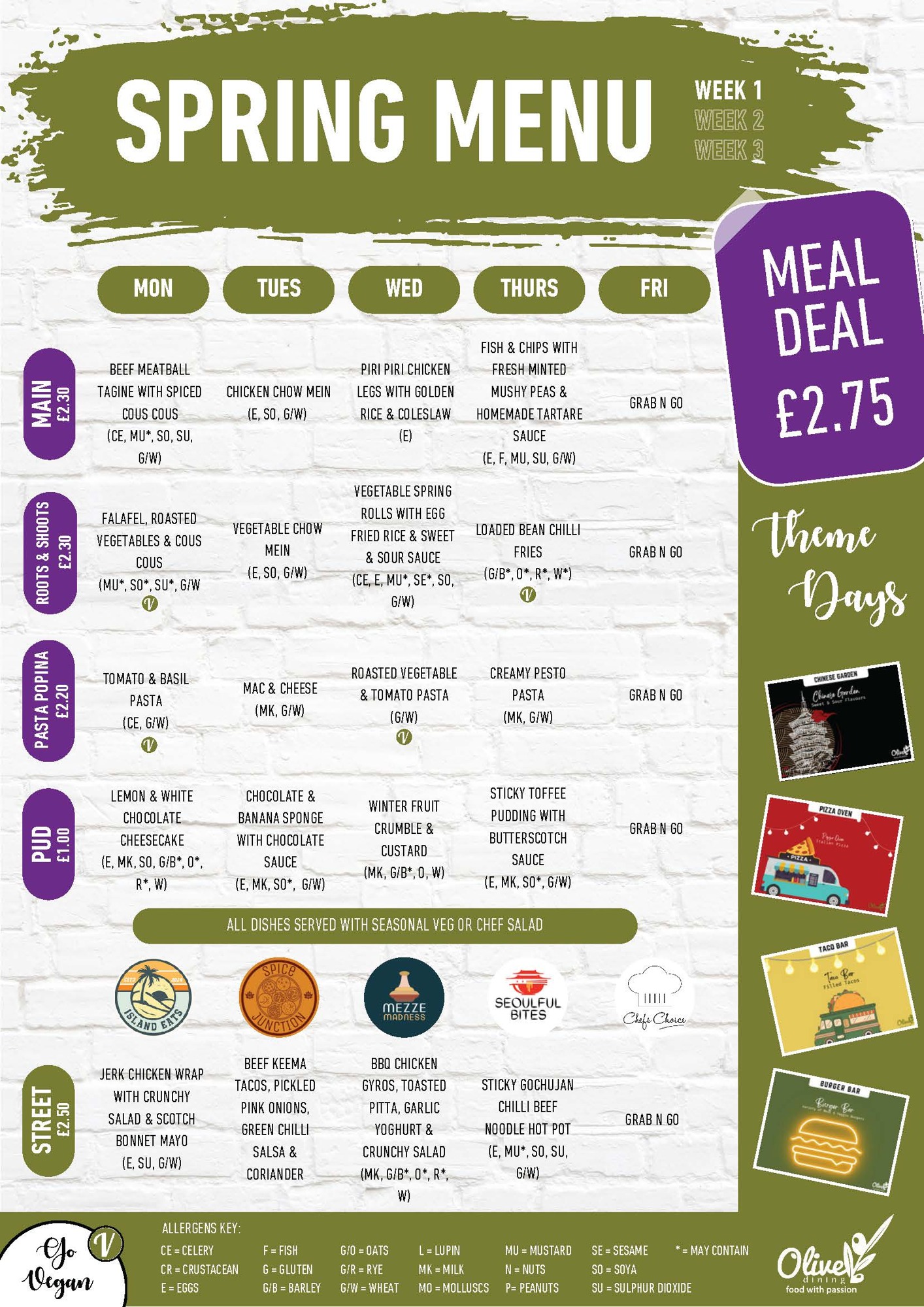 CST Spring Menu 2025 Grab N Go Page 1