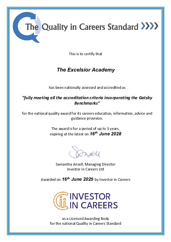 Final assessment certificate FM Excelsior
