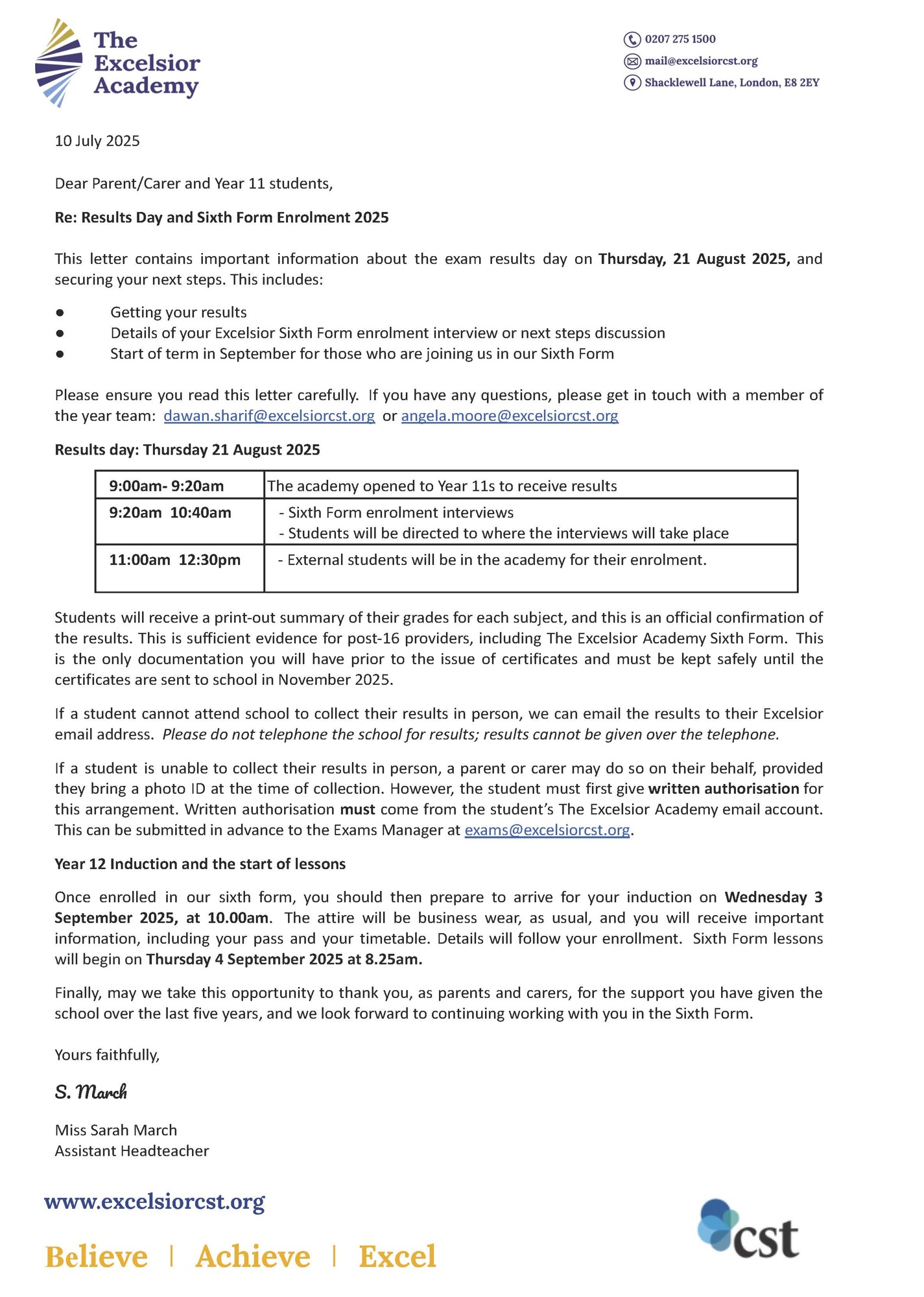 GCSE Results day and 6th form enrolment 2025 (1)