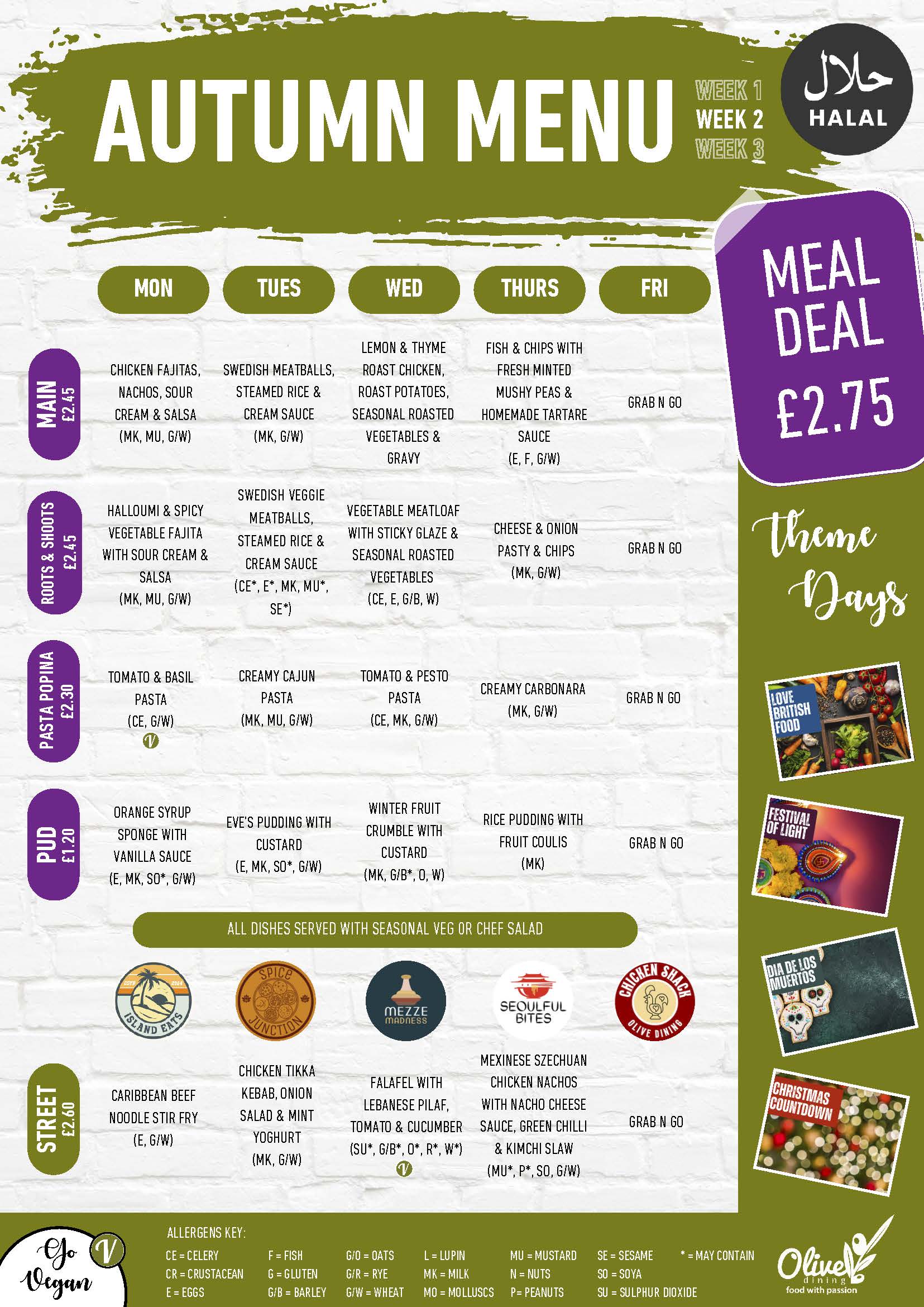 Grab n Go Autumn Menu 2025 Page 2