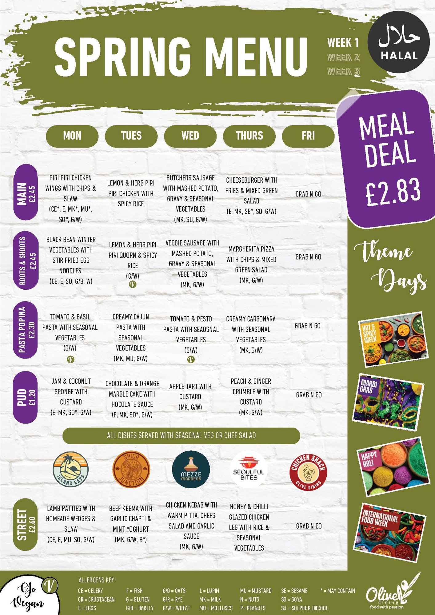 CST Grab n Go Spring Menu 2026 Page 1